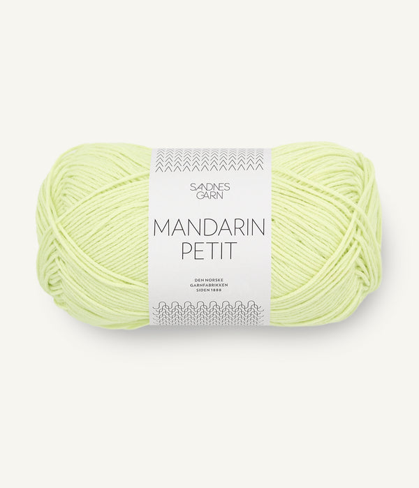 Sandnes Garn Mandarin Petit 9312 Bright Lime – Baumwollgarn aus 100 % Baumwolle