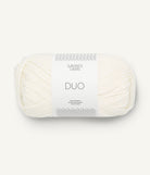 Sandnes Garn Duo 1002 White – Garn aus 55 % Merinowolle und 45 % Baumwolle