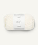 Sandnes Garn Duo 1002 White – Garn aus 55 % Merinowolle und 45 % Baumwolle