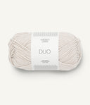 Sandnes Garn Duo 1015 Morning Mist – Garn aus 55 % Merinowolle und 45 % Baumwolle