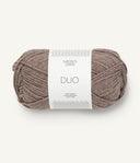 Sandnes Garn Duo2652 Medium Brown Mottled – Garn aus 55 % Merinowolle und 45 % Baumwolle