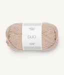 Sandnes Garn Duo 3021 Light Beige – Garn aus 55 % Merinowolle und 45 % Baumwolle