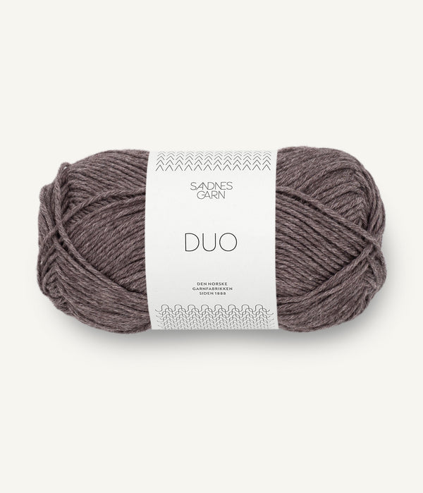 Sandnes Garn Duo 3871 Espresso – Garn aus 55 % Merinowolle und 45 % Baumwolle