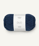 Sandnes Garn Duo 5575 Navy – Garn aus 55 % Merinowolle und 45 % Baumwolle