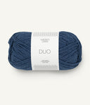 Sandnes Garn Duo 5864 Blue Mottled – Garn aus 55 % Merinowolle und 45 % Baumwolle