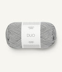 Sandnes Garn Duo 6030 Light Grey – Garn aus 55 % Merinowolle und 45 % Baumwolle