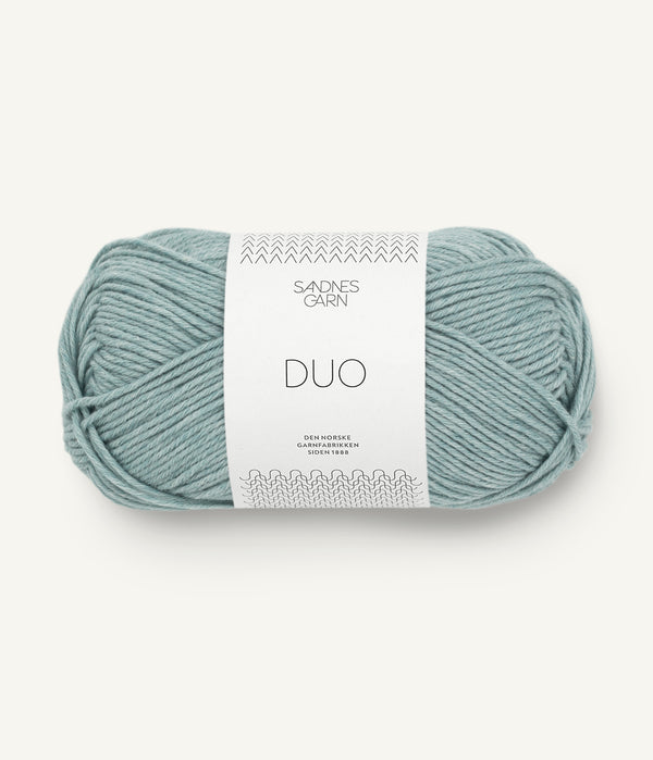 Sandnes Garn Duo 6841 Aqua – Garn aus 55 % Merinowolle und 45 % Baumwolle