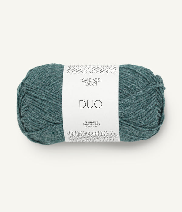 Sandnes Garn Duo 6862 Aqua – Garn aus 55 % Merinowolle und 45 % Baumwolle