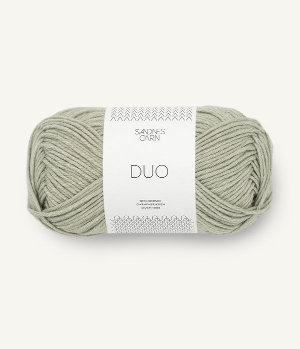Sandnes Garn Duo 9541 Gronnte – Garn aus 55 % Merinowolle und 45 % Baumwolle