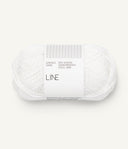 Sandnes Garn Line 1001 True White – Sommergarn aus Baumwolle, Viskose und Leinen