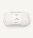 Sandnes Garn Line 1002 White – Sommergarn aus Baumwolle, Viskose und Leinen