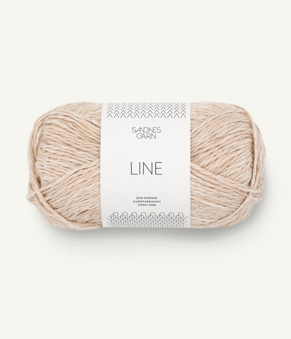 Sandnes Garn Line 3011 Almond White – Sommergarn aus Baumwolle, Viskose und Leinen