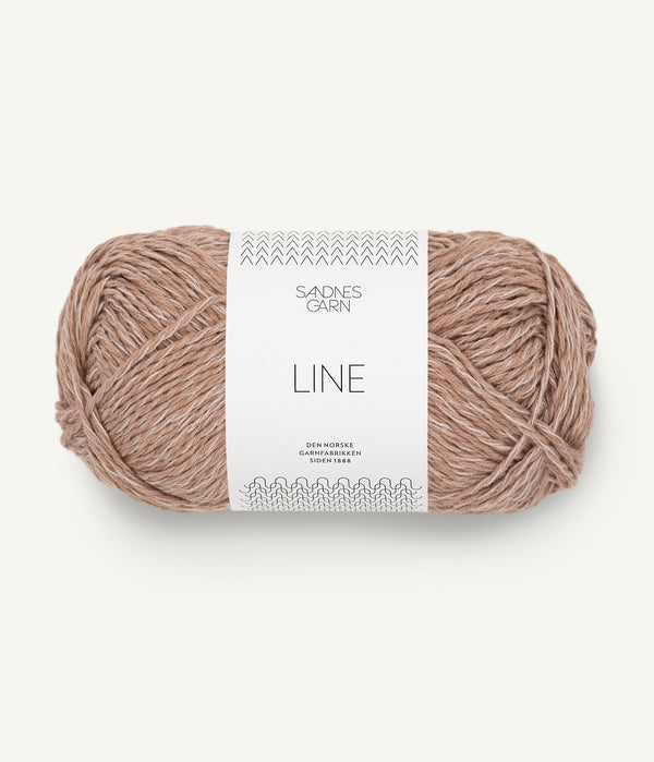 Sandnes Garn Line 3042 Cafe Au Lait – Sommergarn aus Baumwolle, Viskose und Leinen 
