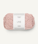Sandnes Garn Line 3511 Powder Pink – Sommergarn aus Baumwolle, Viskose und Leinen