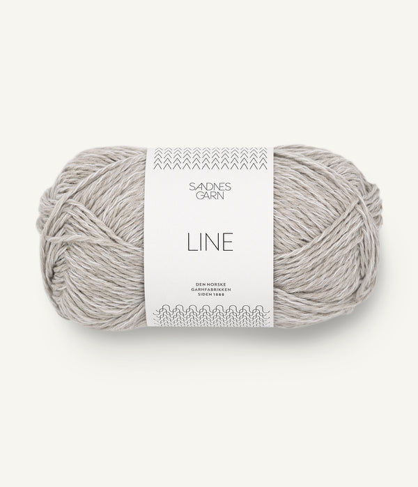 Sandnes Garn Line 3820 Pearl Grey – Sommergarn aus Baumwolle, Viskose und Leinen
