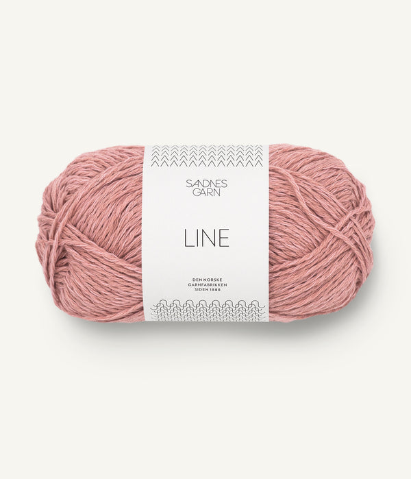 Sandnes Garn Line 4033 Peach Blossom – Sommergarn aus Baumwolle, Viskose und Leinen