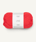 Sandnes Garn Line 4108 Flame Scarlet – Sommergarn aus Baumwolle, Viskose und Leinen