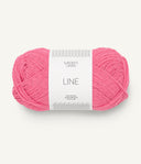 Sandnes Garn Line 4315 Bubblegum Pink – Sommergarn aus Baumwolle, Viskose und Leinen