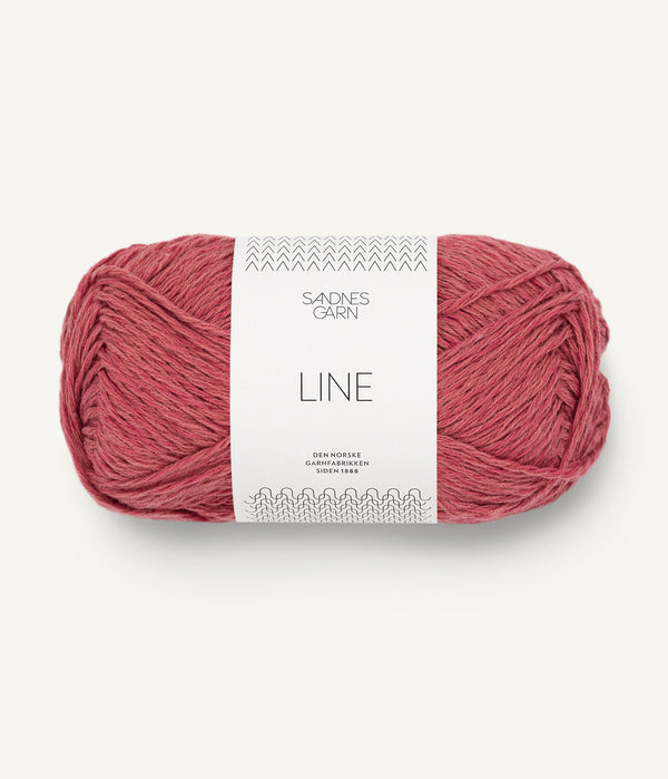 Sandnes Garn Line 4335 Raspberry – Sommergarn aus Baumwolle, Viskose und Leinen