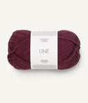 Sandnes Garn Line 4372 Deep Burgundy – Sommergarn aus Baumwolle, Viskose und Leinen