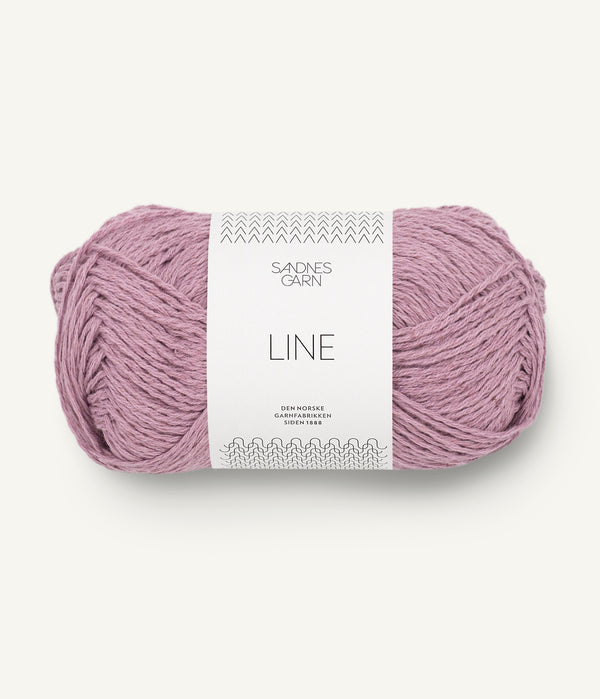 Sandnes Garn Line 4632 Rosa Lavendel – Sommergarn aus Baumwolle, Viskose und Leinen