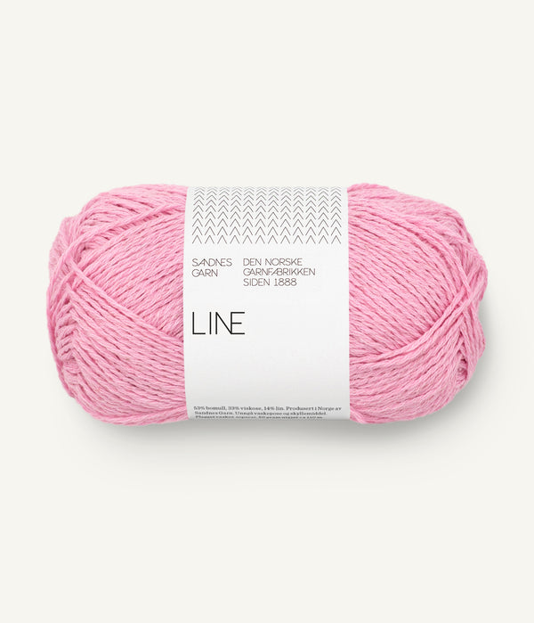 Sandnes Garn Line 4813 Pink Lilac – Sommergarn aus Baumwolle, Viskose und Leinen