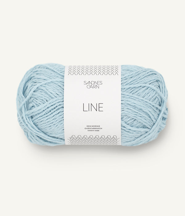 Sandnes Garn Line 5930 Light Blue – Sommergarn aus Baumwolle, Viskose und Leinen