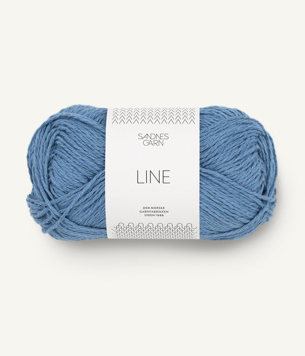 Sandnes Garn Line 6044 Regatta Blue – Sommergarn aus Baumwolle, Viskose und Leinen