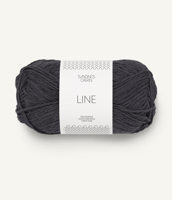 Sandnes Garn Line 6080 Slate – Sommergarn aus Baumwolle, Viskose und Leinen