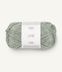 Sandnes Garn Line 8521 Dusty Light Green– Sommergarn a us Baumwolle, Viskose und Leinen