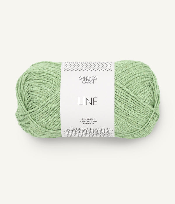 Sandnes Garn Line 8733 Spring Green – Sommergarn aus Baumwolle, Viskose und Leinen
