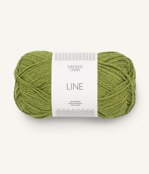 Sandnes Garn Line 9564 Matcha – Sommergarn aus Baumwolle, Viskose und Leinen