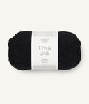 Sandnes Garn Tynn Line 1099 black – Sommergarn aus Baumwolle, Viskose und Leinen