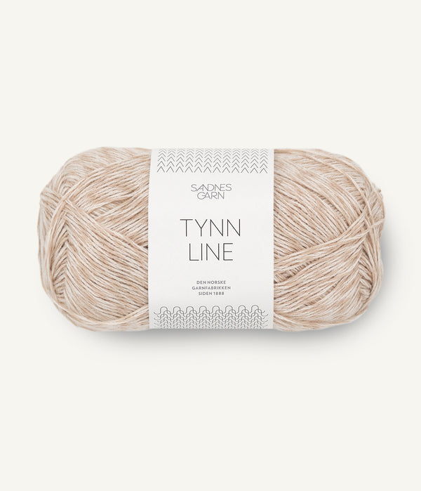 Sandnes Garn Tynn Line 3021 Light Beige – Sommergarn aus Baumwolle, Viskose und Leinen