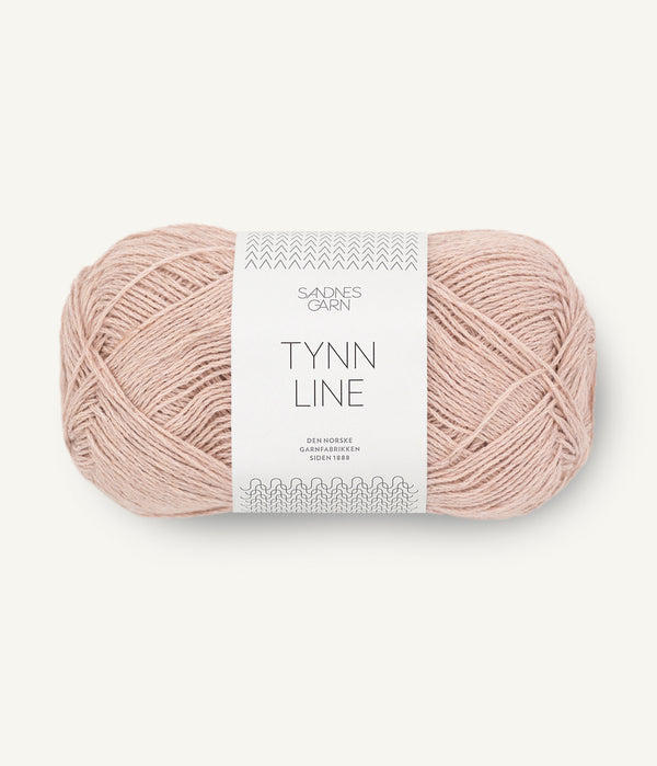 Sandnes Garn Tynn Line 3511 Powder Pink – Sommergarn aus Baumwolle, Viskose und Leinen