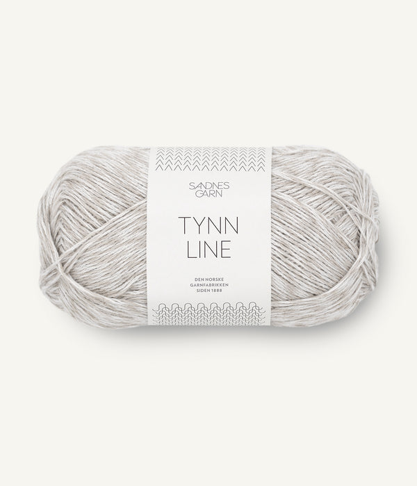 Sandnes Garn Tynn Line 3820 Pearl Grey – Sommergarn aus Baumwolle, Viskose und Leinen