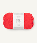 Sandnes Garn Tynn Line 4108 Flame Scarlet – Sommergarn aus Baumwolle, Viskose und Leinen