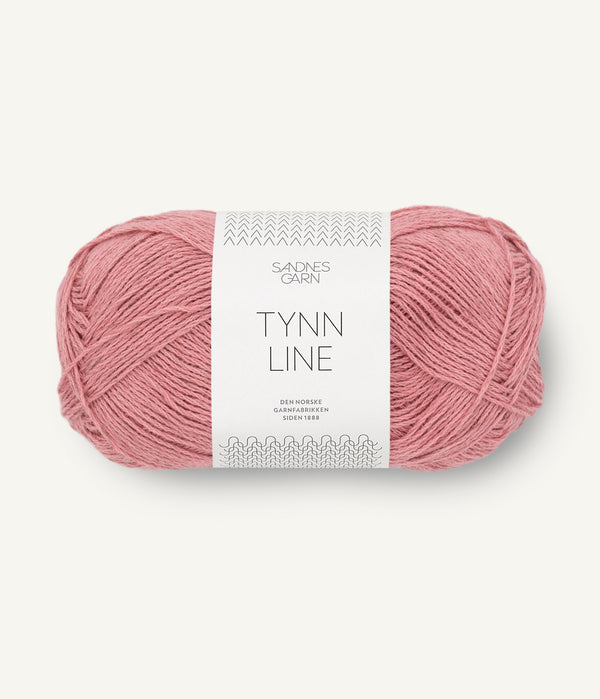 Sandnes Garn Tynn Line 4323 Rosa – Sommergarn aus Baumwolle, Viskose und Leinen