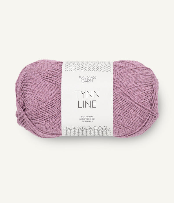 Sandnes Garn Tynn Line 4632 Rosa Lavendel – Sommergarn aus Baumwolle, Viskose und Leinen