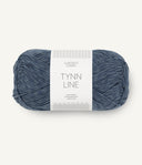 Sandnes Garn Tynn Line 6061 Dark Greyblue – Sommergarn aus Baumwolle, Viskose und Leinen