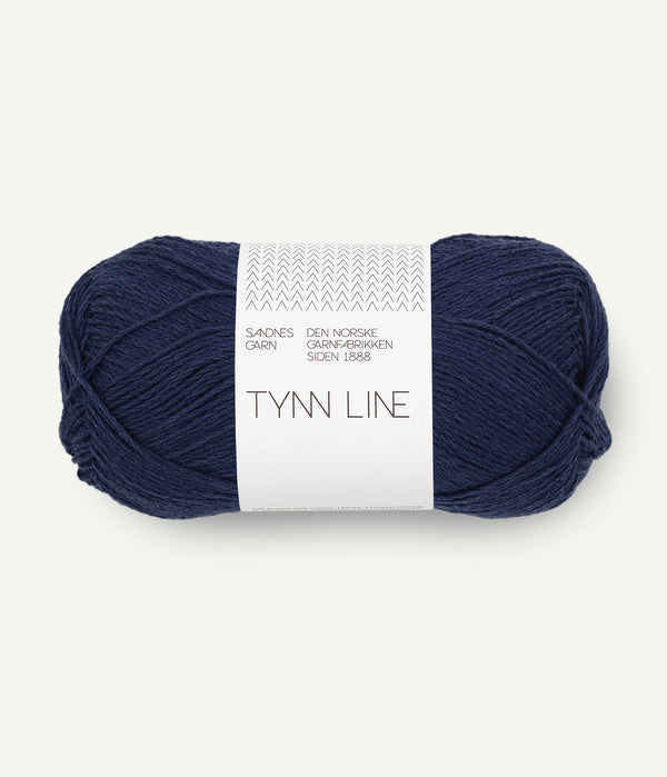 Sandnes Garn Tynn Line 6073 Seaside Navy – Sommergarn aus Baumwolle, Viskose und Leinen