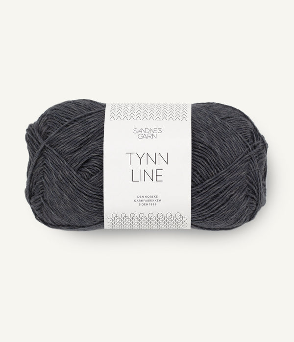 Sandnes Garn Tynn Line 6080 Slate – Sommergarn aus Baumwolle, Viskose und Leinen
