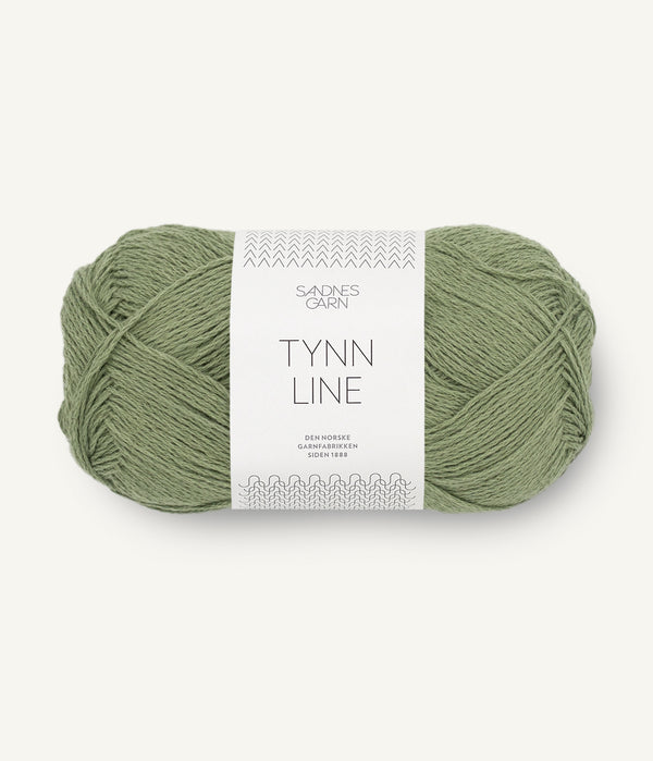 Sandnes Garn Tynn Line 9062 Olive Green – Sommergarn aus Baumwolle, Viskose und Leinen