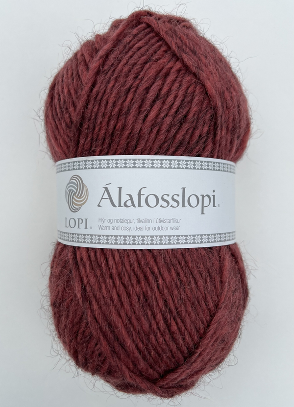 Ístex Alafosslopi 2660 Earth Red / Erdrot – Garn aus 100 % isländischer Schurwolle
