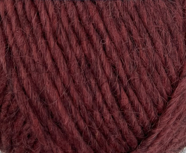 Nahaufnahme von Ístex Alafosslopi 2660 Earth Red / Erdrot