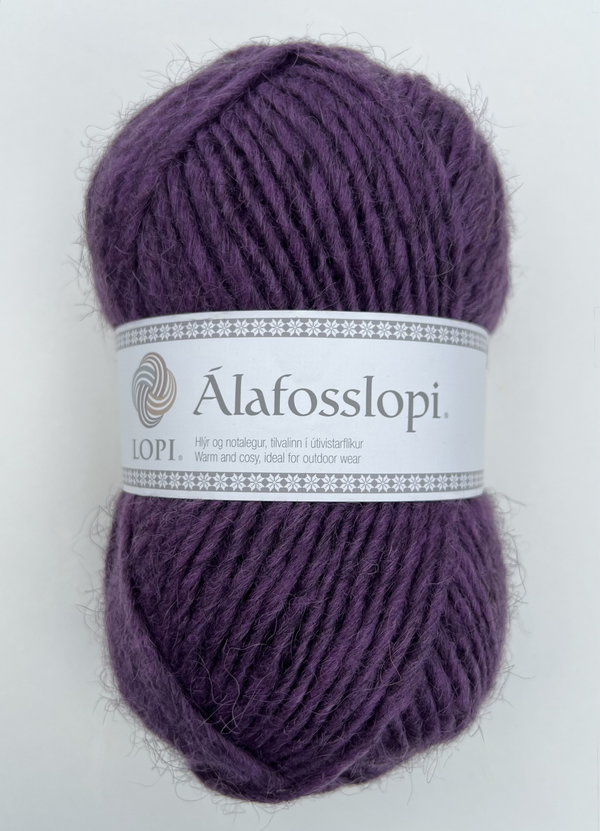 Ístex Alafosslopi 2670 Darl Purple / Dunkelviolett – Garn aus 100 % isländischer Schurwolle
