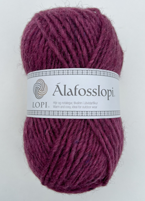 Ístex Alafosslopi 2671 Dark Rose / Dunkelrosa – Garn aus 100 % isländischer Schurwolle
