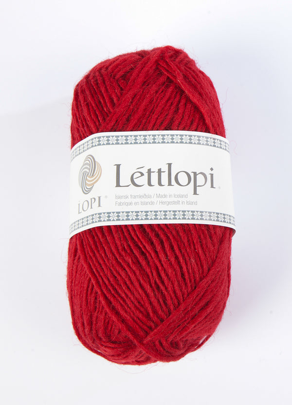 Ístex Léttlopi 9434 Crimson Red / Karmesinrot – Garn aus 100 % isländischer Schurwolle
