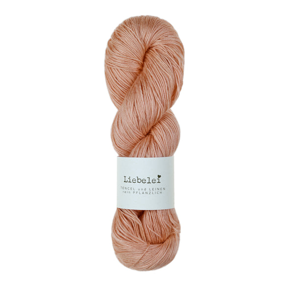 Atelier Zitron Liebelei 2706 Pfirsich – veganes Garn aus 70 % Lyocell und 30 % Leinen