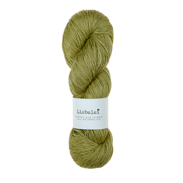 Atelier Zitron Liebelei 2711 Helle Olive – veganes Garn aus 70 % Lyocell und 30 % Leinen